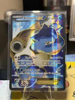 Pokemon TCG Blastoise EX XY Holo Full Art Ultra Rare Card 142/146 - Image 1