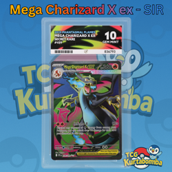 Mega Charizard X Ex 109/094 Pokemon Card Ace Grade 10 Gem Mint PERFECT SUBGRADES - Image 1