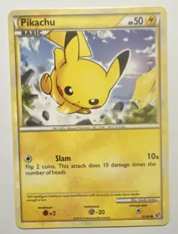 Pokemon Pikachu Undaunted Common Regular Card 61/90 Basic 50 HP - Image 1