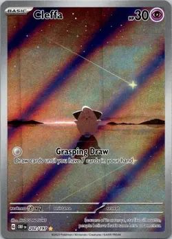 Pokemon TCG Cleffa SV03: Obsidian Flames Holo Card 202/197 NM (SKU 1-4) - Image 1