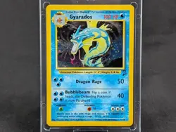 Pokemon Gyarados Holo Rare Card - Base Set 7/130 - WOTC - Excellent - Image 1