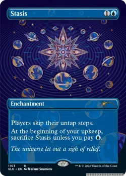 Stasis (Borderless) [SLD - 1103] - NM [Normal] TCG MTG - Image 1