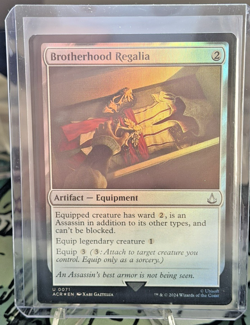 Brotherhood Regalia #0071 (ACR) – Assassin’s Creed MTG – FOIL - Image 1