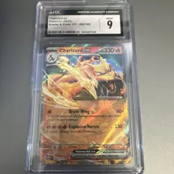Pokemon (CGC Mint 9) Charizard ex 006/165 Sv: Scarlet & Violet 151 Holo - Image 1