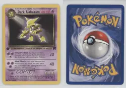 Dark Alakazam 1st Ed. Pokemon Team Rocket #18 2000 - Image 3