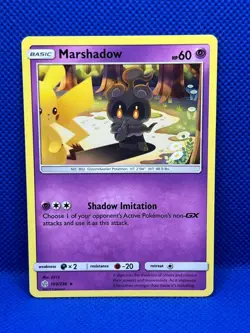 Pokemon Tcg Marshadow 103/236 Sun and Moon: Cosmic Eclipse Non Holo - Image 1