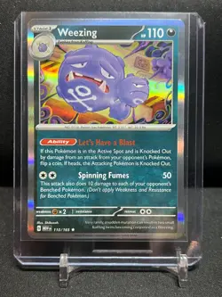 Weezing 110/165 Holo Rare Pokemon 2023 Scarlet & Violet 151 NM English - Image 1