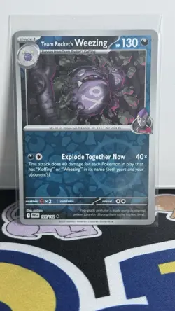 Team Rocket's Weezing 126/182 (Reverse Holo) Pokemon TCG: Destined Rivals - Image 1
