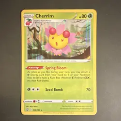 Pokemon Cherrim 008/163 Swsh05 Battle Styles Holo Rare Stage 1 HP80 Spring Bloom - Image 1