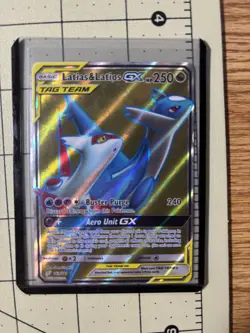 Pokemon Latias & Latios GX TAG TEAM Full Art Ultra Rare Holo 169/181 Team Up - Image 1