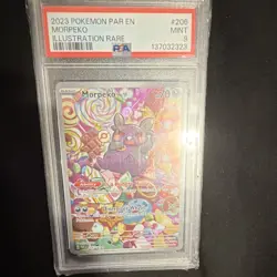Pokemon Morpeko SV04: Paradox Rift 206/182 Illustration Rare Holo PSA 9 - Image 1