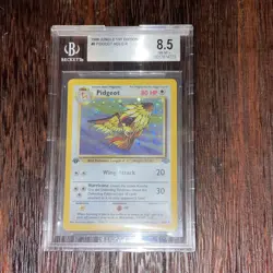 Pokemon Jungle 1st Edition Pidgeot Holo Rare Beckett 8.5 08/64 - Image 2