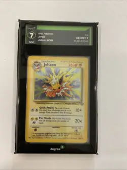 Jolteon Vintage Pokemon (1999) Jungle-20/64 Graded 7 # 4/64 ♨♨a - Image 2