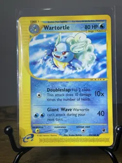 Pokemon TCG Expedition Wartortle 92/165 Regular Uncommon Non-Holo 2002 NM - Image 1