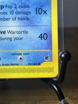 Pokemon TCG Expedition Wartortle 92/165 Regular Uncommon Non-Holo 2002 NM - Image 5