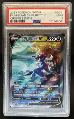 2023 Pokemon SWSH Hisuian Samurott V Galarian Gallery #GG51/GG70 PSA 9 - Image 1