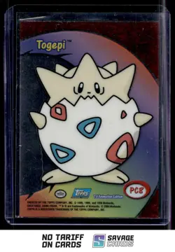 2000 Pokemon Topps TV Animation Clear Togepi #PC8 - Image 2