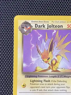 Pokemon TCG Dark Jolteon 38/82 Unlimited Team Rocket 2000 LP/NM - Image 2