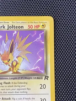 Pokemon TCG Dark Jolteon 38/82 Unlimited Team Rocket 2000 LP/NM - Image 3