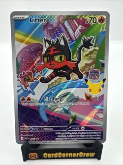Litten MEP 044 Promo - Illustration Rare - Pokemon TCG: 30th Anniversary - NM - Image 1