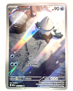 Pokemon Snover 140/132 Me01: Mega Evolution Holo IR Illustration Rare - Image 1