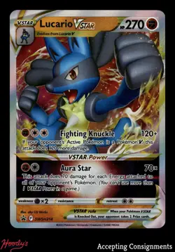 2022 Pokemon Sword & Shield Black Star Promo #SWSH214 Lucario VSTAR - Image 1