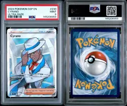 Pokemon TCG Cyrano Ultra Rare Trainer Holo PSA 9 Mint - Image 3