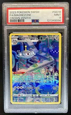 2023 Pokemon SWSH Crown Zenith Magnezone Galarian Gallery #GG18/GG70 PSA 9 - Image 1