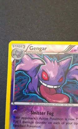 Pokemon TCG Gengar Breakthrough 60/162 Reverse Holo Rare LP-/MP+ - Image 2