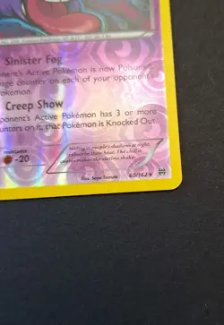 Pokemon TCG Gengar Breakthrough 60/162 Reverse Holo Rare LP-/MP+ - Image 5