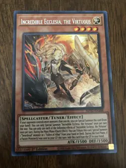 Yu-Gi-Oh! TCG Incredible Ecclesia, The Virtuous MP22-EN188 Secret Rare 1st Ed NM - Image 1