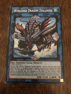 Yu-Gi-Oh! TCG Worldsea Dragon Zealantis MP23-EN193 Prismatic Secret Rare 1st Ed - Image 1