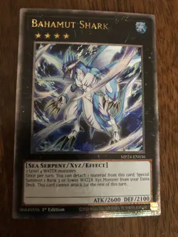 Yu-Gi-Oh! TCG Bahamut Shark (Quarter Century Secret Rare) MP24-EN036 - Image 1