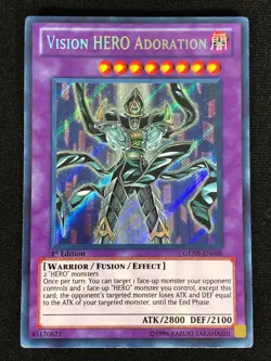 Yugioh Vision Hero Adoration GENF-EN096 1st Secret (LP) - Image 1