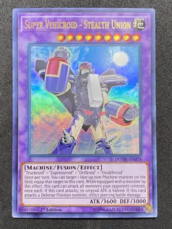YuGiOh! - Super Vehicroid - Stealth Union DUOV-EN078 Ultra Rare 1st Edition NM - Image 1