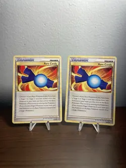 Pokemon TCG Unleashed Rare Candy Card 82/95 Uncommon Lot Of 2 NM - Image 1