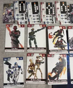 Atomic Mass Games Star Wars Shatterpoint Card Lot Penny Sleeved and never played - Image 2