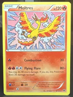 Pokemon Pokemon TCG Moltres 9/124 Fates Collide Regular Card - Image 1