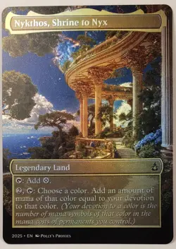 Nykthos, Shrine to Nyx FOIL Proxy Playtest Card with Custom Fantasy Art - Image 1