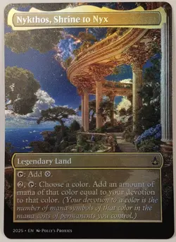 Nykthos, Shrine to Nyx FOIL Proxy Playtest Card with Custom Fantasy Art - Image 3