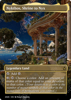 Nykthos, Shrine to Nyx FOIL Proxy Playtest Card with Custom Fantasy Art - Image 5