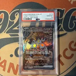 Pokemon Sandy Shocks ex 215/187 PSA 10 Gem Mint Graded Card Japanese - Image 1