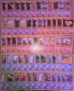 200 Vintage Pokemon Cards WOTC Lot Base Jungle Fossil LP/MP Bulk Mix Cards - Image 2