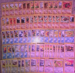 200 Vintage Pokemon Cards WOTC Lot Base Jungle Fossil LP/MP Bulk Mix Cards - Image 3