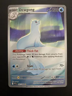 Dewgong 097/094 Me02: Phantasmal Flames Holo Rare Pokemon TCG Card - Image 1