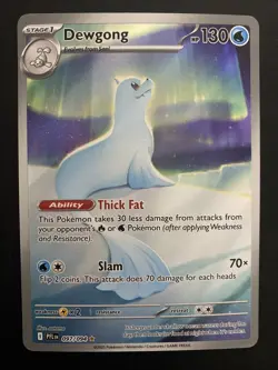 Dewgong 097/094 Me02: Phantasmal Flames Holo Rare Pokemon TCG Card - Image 2