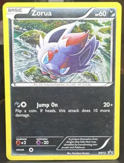 Pokemon Pokemon TCG Zorua BW12 Black & White Black Star Promo Holo Card - Image 1