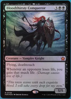 Bloodthirsty Conqueror FOIL Foundations NM Mythic Rare CARD (513808) ABUGames - Image 1