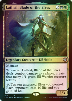 MTG Lathril, Blade of the Elves Foil ** Kaldheim Commander ** English (NM) - Image 1