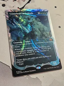 Mtg Tarkir Dragonstorm Craterhoof Behemoth Halo Foil Nm - Image 3